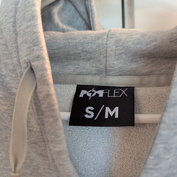 Popflex Zip Cloud Hoodie S/M in Heather Gray - Picture 3 of 6
